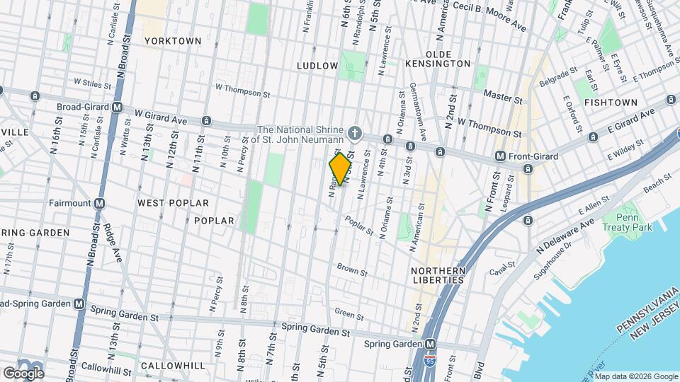 932 N 5th St Map and Location Details