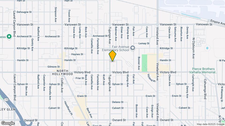 6448 Tujunga Ave Mapa y Detalles de la Ubicación