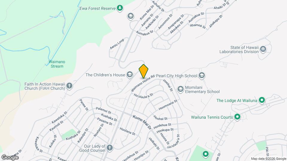 1928 Waimano Home Rd Mapa y Detalles de la Ubicación