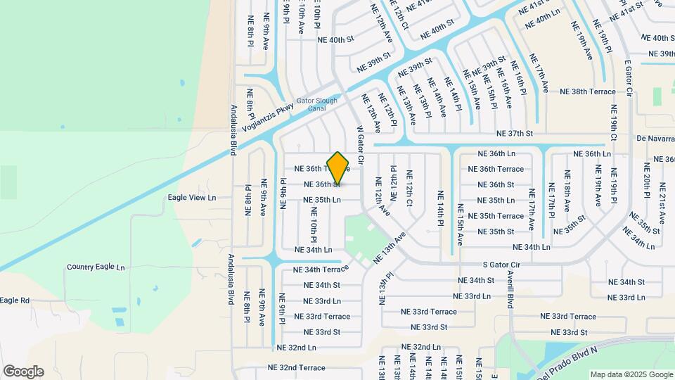 1104 NE 36th St Map and Location Details