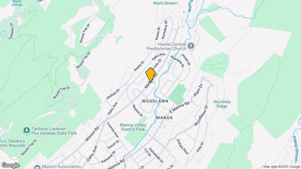 3313 Manoa Rd Map and Location Details
