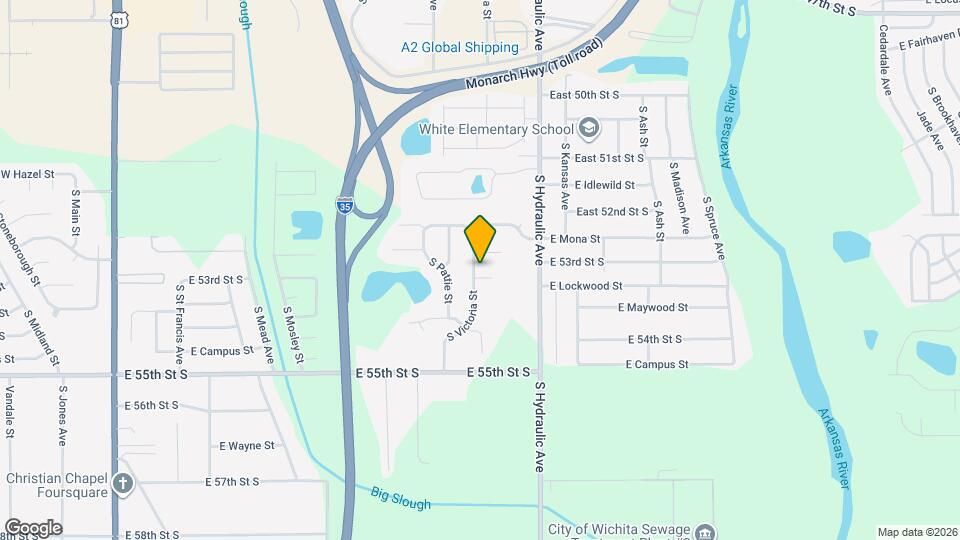 5402 S Victoria Ct Map and Location Details