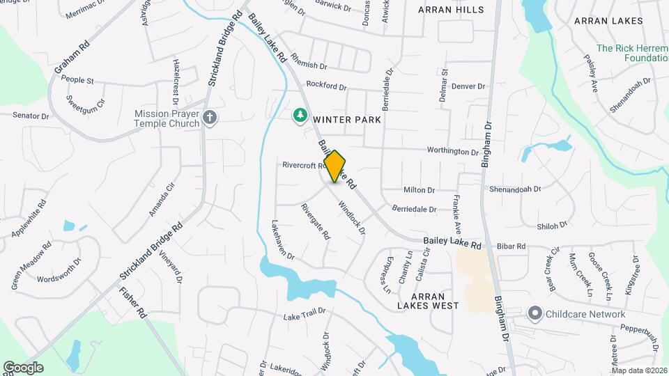 1863 Windlock Dr Map and Location Details