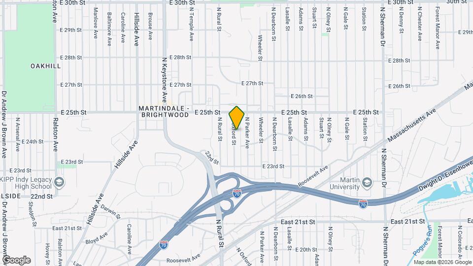 2415 N Oxford St Map and Location Details