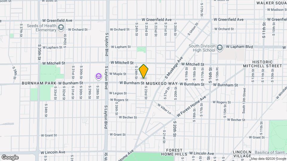 2308 W Burnham St Map and Location Details