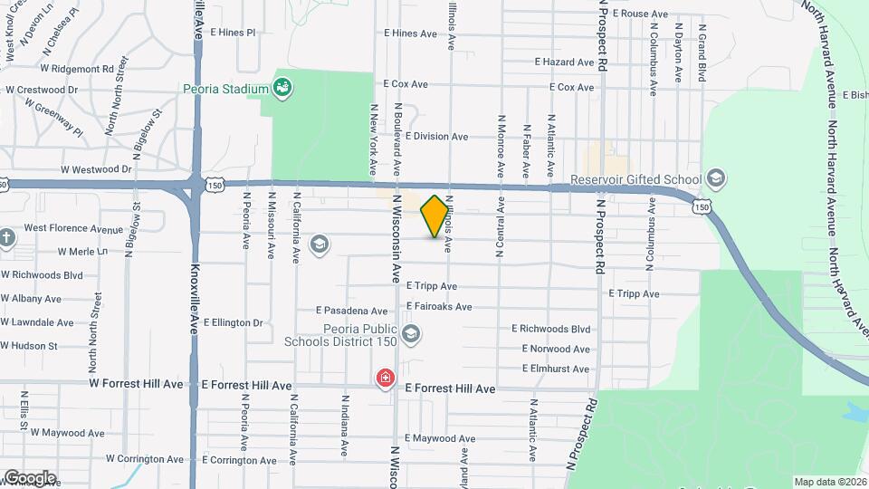 802 E London Ave Map and Location Details