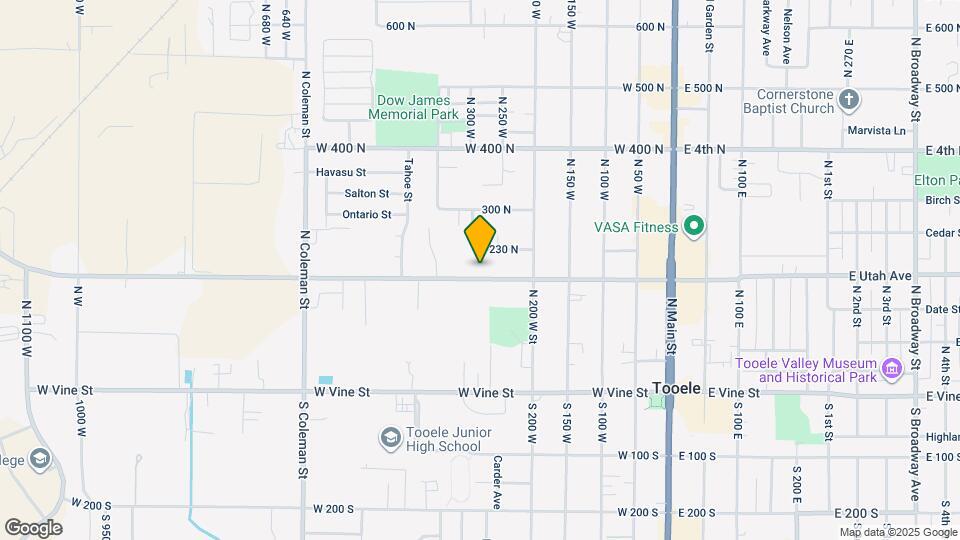 282 W Utah Ave Map and Location Details