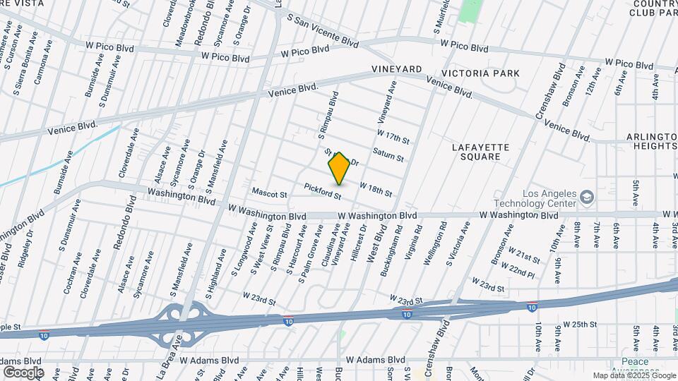 4631 Pickford St Map and Location Details