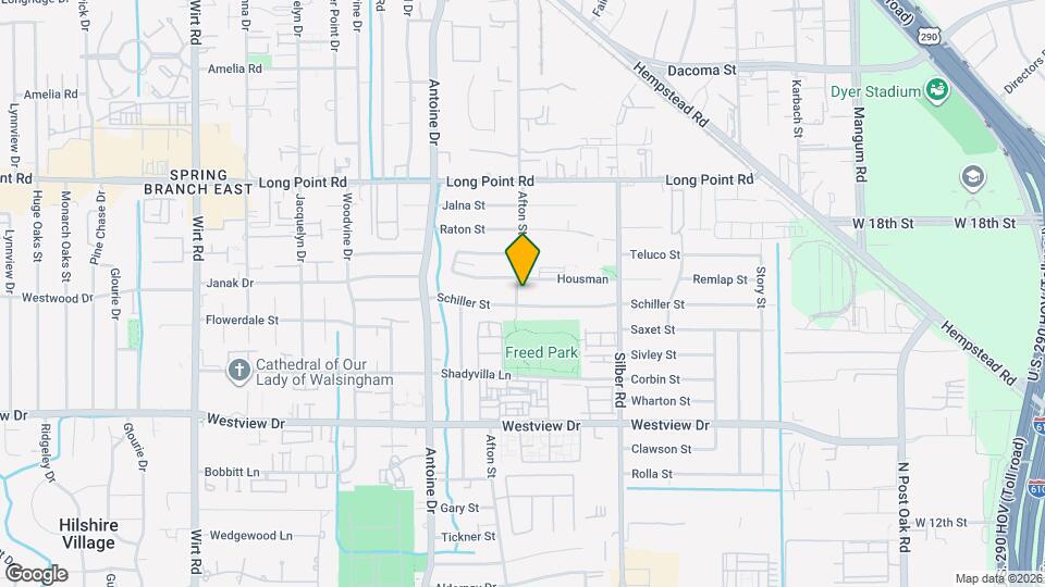 1510 Afton St Map and Location Details