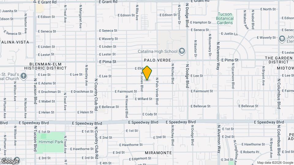 3411-3413 E Camden St Mapa y Detalles de la Ubicación