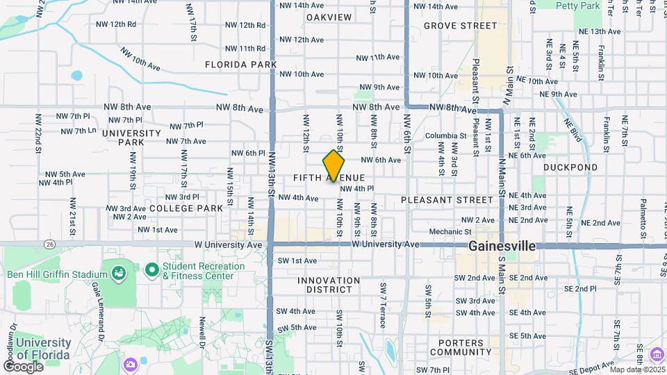 414 NW 10th St Map and Location Details