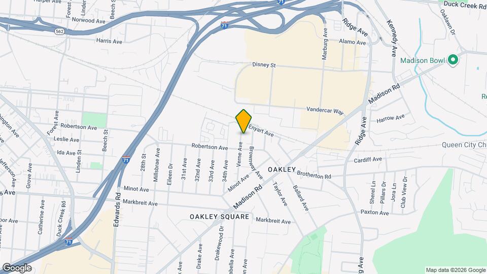 4416 Verne Ave Map and Location Details