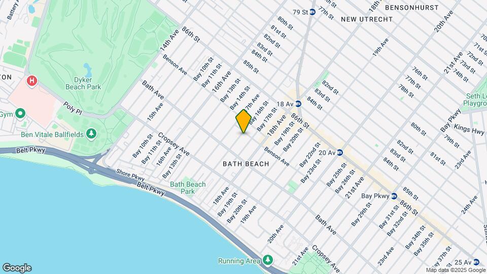 8719 Bay 16th St Map and Location Details