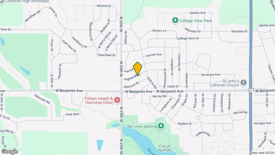 2311 Highland Dr Map and Location Details