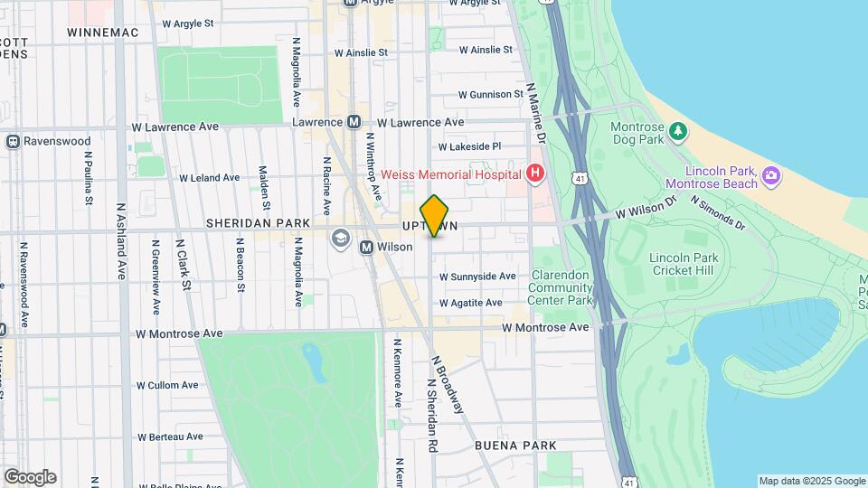 4539 N Sheridan Rd, Unit PH1201 Map and Location Details