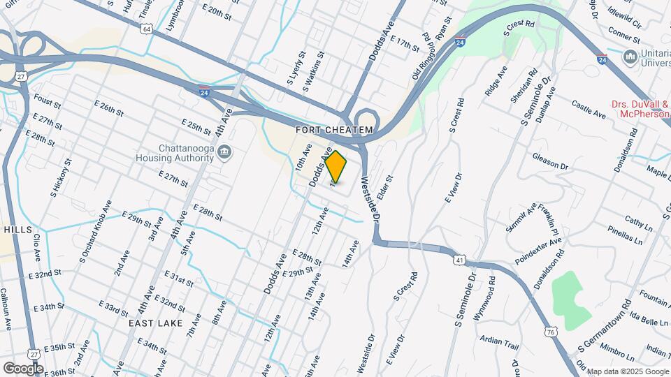 2703 E 25th St Map and Location Details