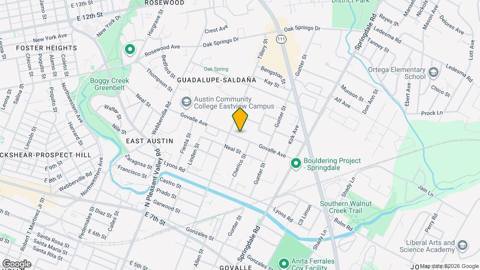 3208 Govalle Ave Map and Location Details