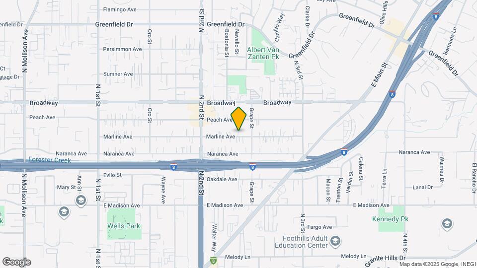 1364 Marline Ave Map and Location Details