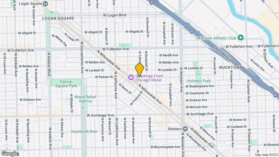 2168 N Talman Ave Map and Location Details