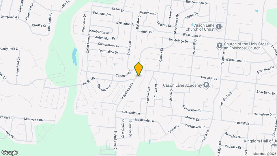 1821 Saint Andrews Dr Mapa y Detalles de la Ubicación