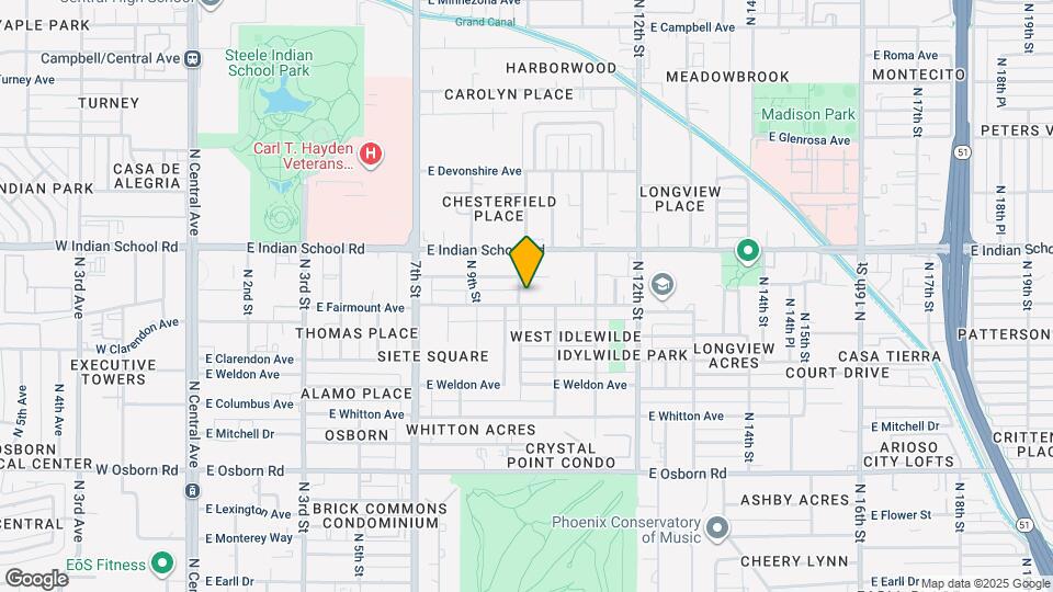 1008 E Fairmount Ave Map and Location Details