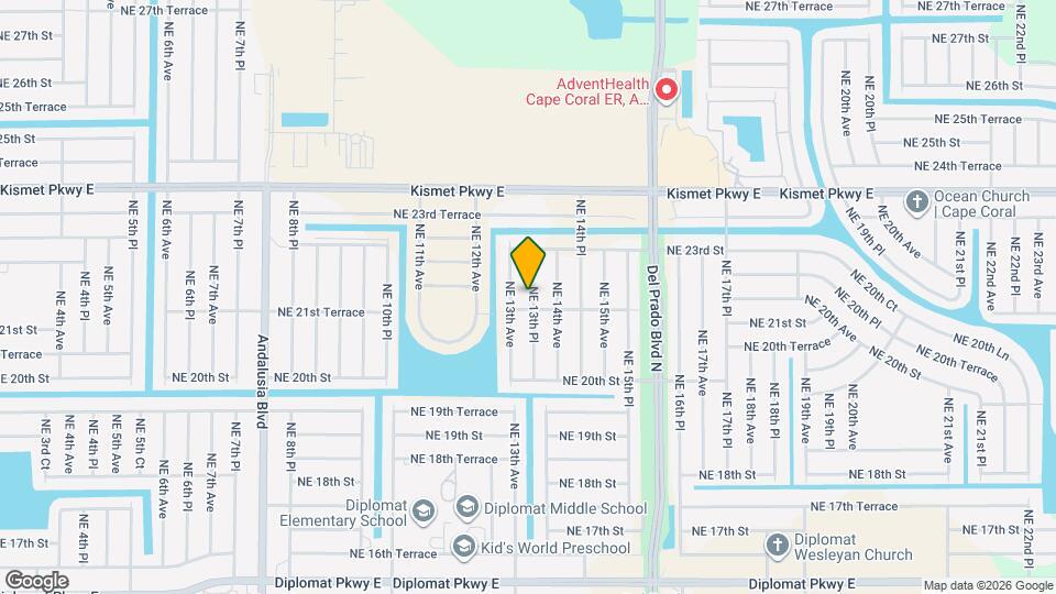 2122 NE 13th Pl Map and Location Details