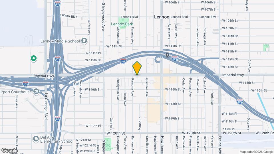 4542 W Imperial Hwy Map and Location Details