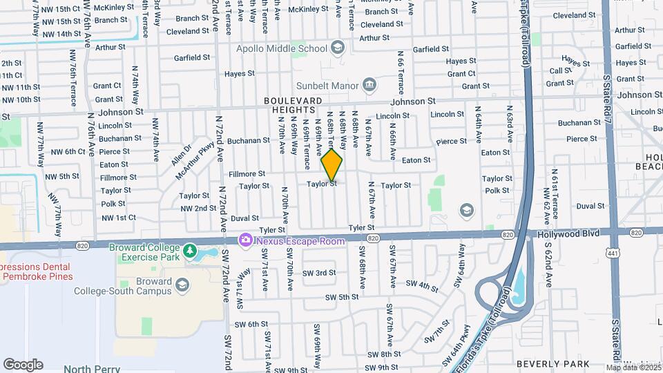 350 N 68th Terrace Map and Location Details