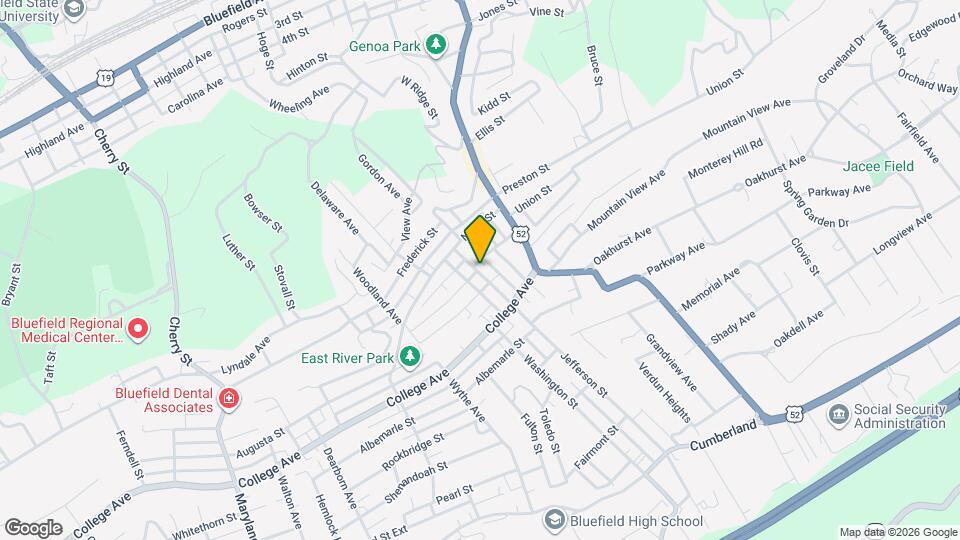 1701 Jefferson St Map and Location Details