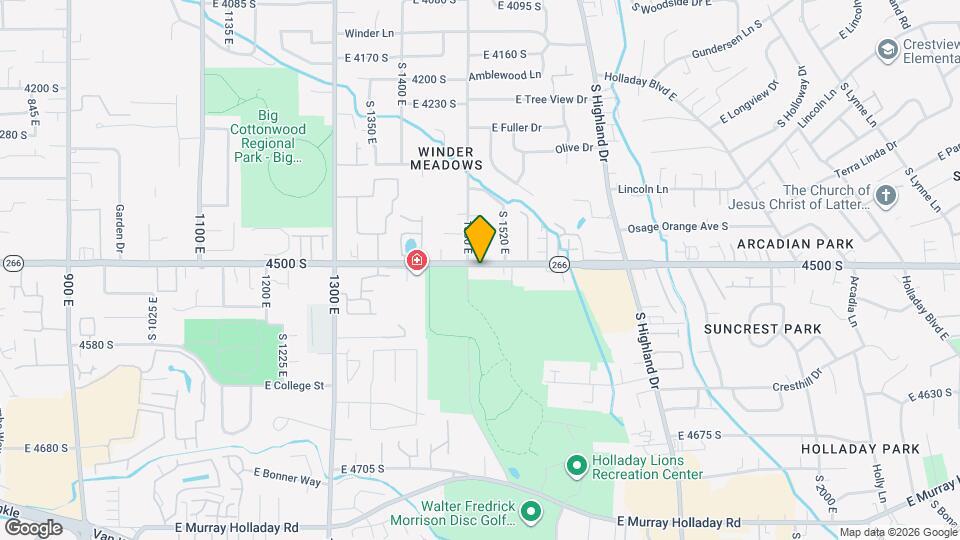 1512 E 4500 S, Unit Unit A Mapa y Detalles de la Ubicación