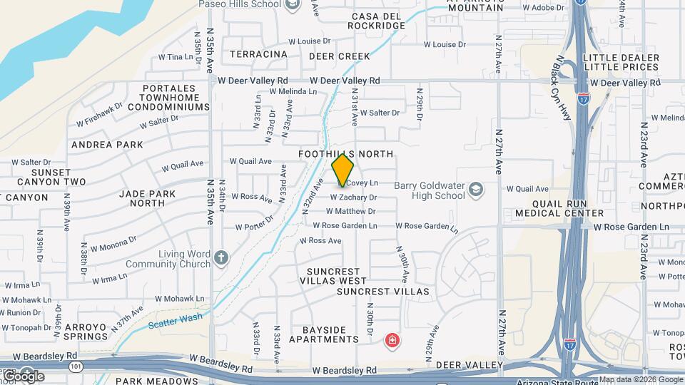 3126 W Zachary Dr Map and Location Details
