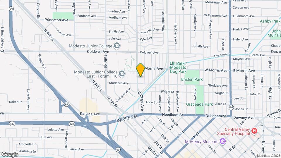 412 College Ave Map and Location Details