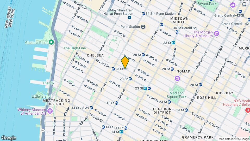 228 W 24th St Mapa y Detalles de la Ubicación