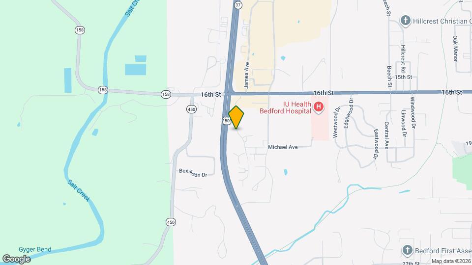 Pines Apartment of Bedford Map and Location Details