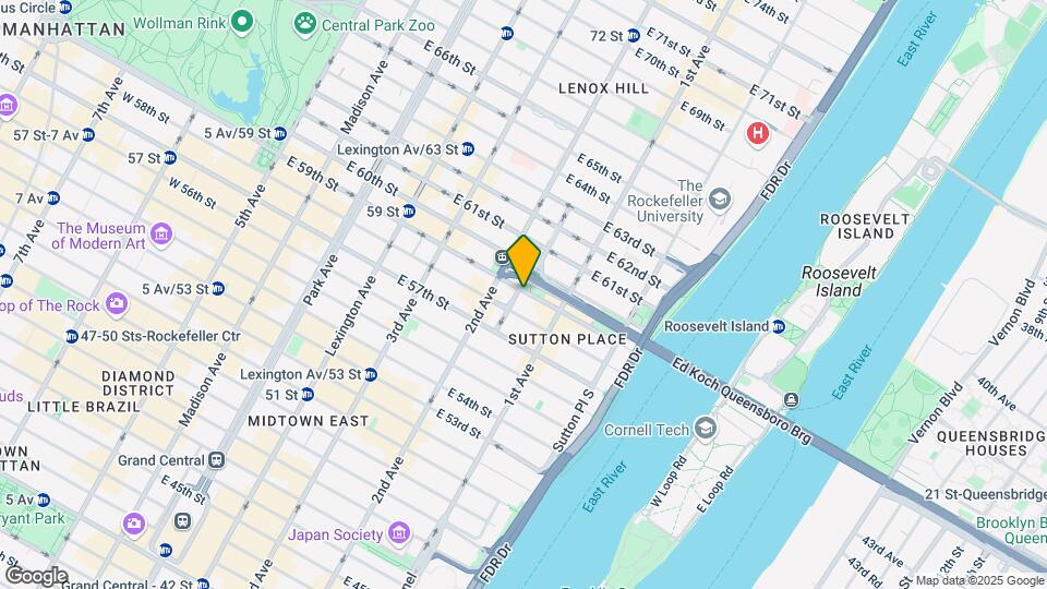 320 E 59th St Map and Location Details