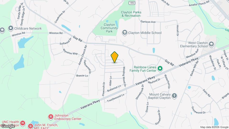 107 E Moss Creek Dr Map and Location Details