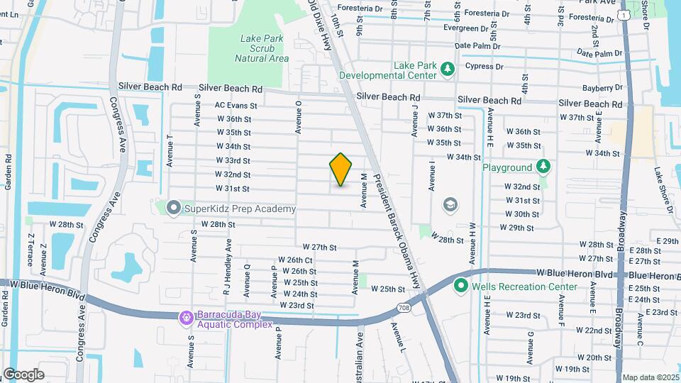 1164 W 31st St Map and Location Details