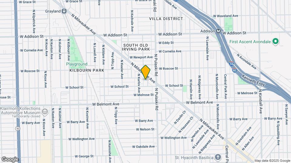 3318 N Keystone Ave, Unit B Map and Location Details