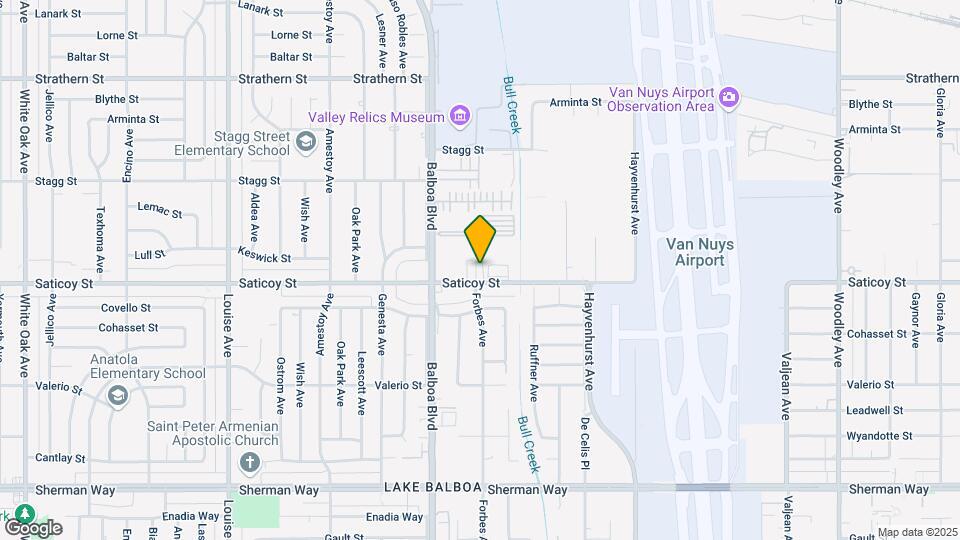 16811 Saticoy St Map and Location Details