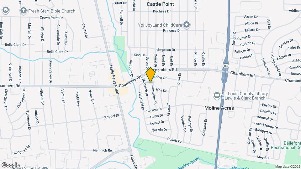 9865 Lawnview Dr Map and Location Details