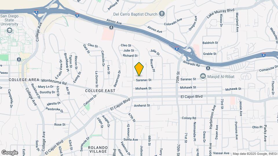 6742 Saranac St Map and Location Details