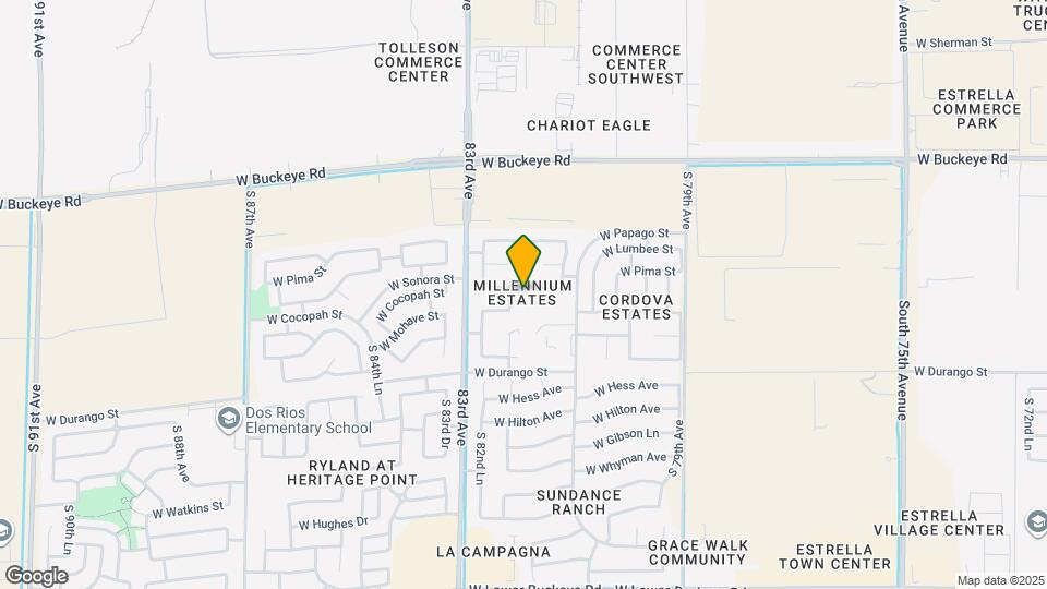 8201 W Pima St Map and Location Details