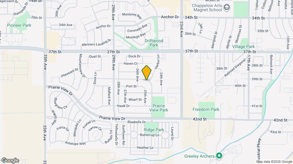 2500 Park View Dr Mapa y Detalles de la Ubicación