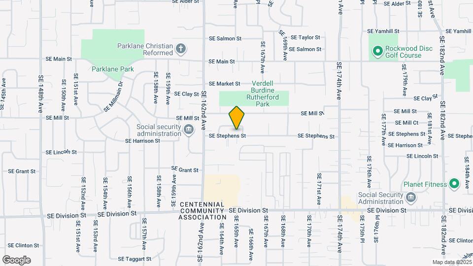 16509 SE Stephens St Map and Location Details