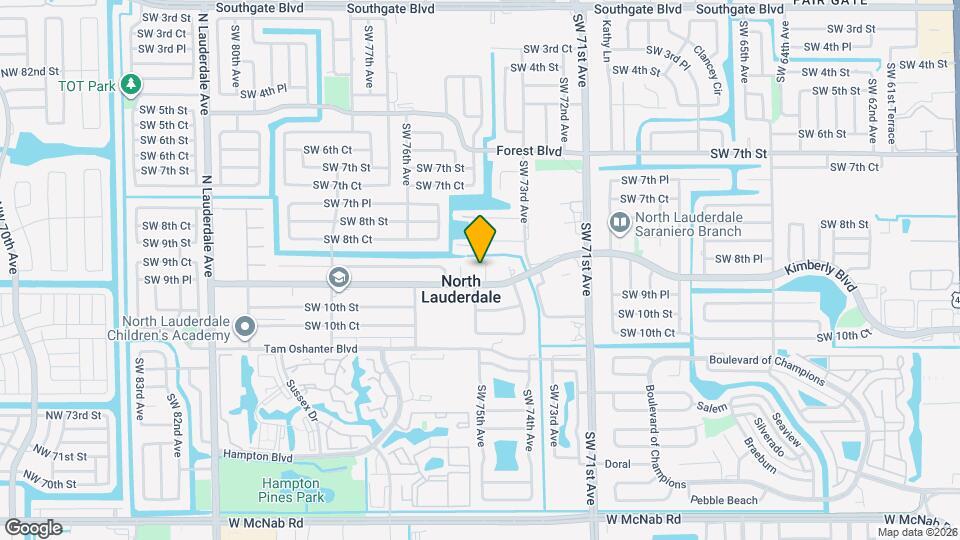 881 SW 74th Terrace Map and Location Details