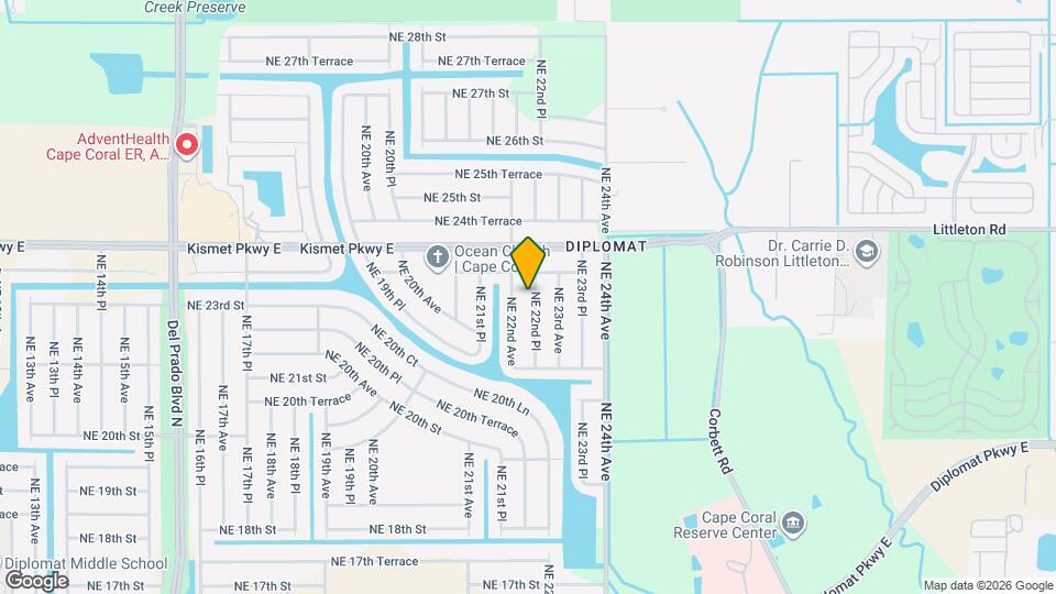 2220 NE 22nd Pl Map and Location Details