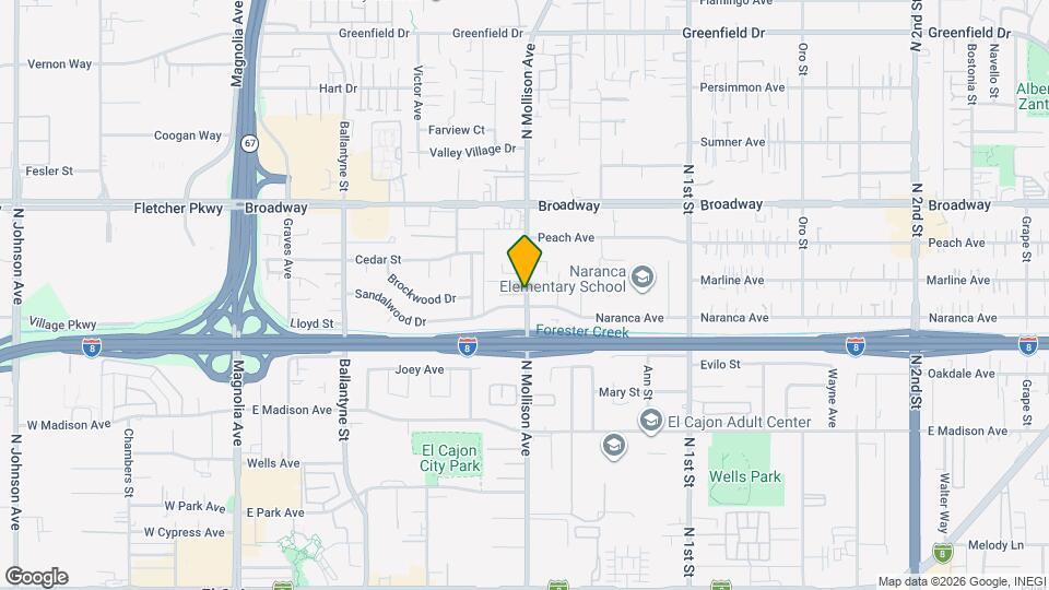 728 N Mollison Ave Map and Location Details