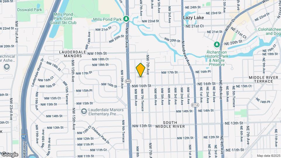 1621 NW 7th Terrace Mapa y Detalles de la Ubicación