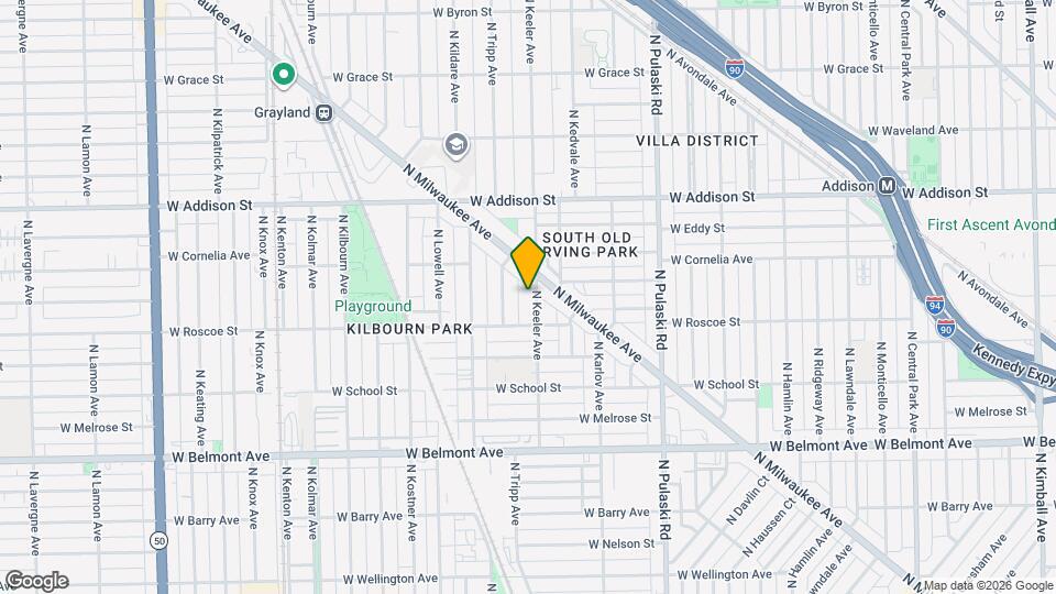 3426 N Keeler Ave Map and Location Details