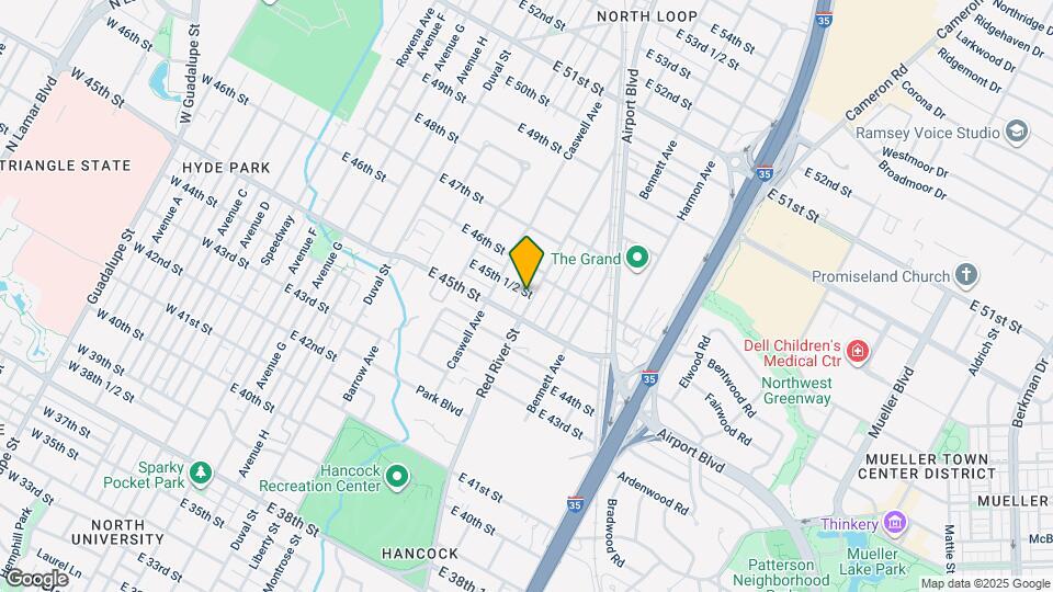 4510 Red River St Map and Location Details